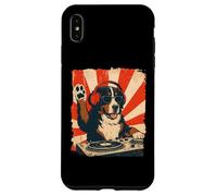 Bernese Mountain Dog, DJ, musica house retrò, amante dei cani Custodia per iPhone XS Max