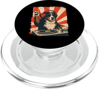 Bernese Mountain Dog, DJ, musica house retrò, amante dei cani PopSockets PopGrip per MagSafe