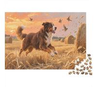Bernese Mountain Dog Puzzle 1000 Pezzi Puzzle Per Adulti Autumn Harvest ImpossiblPuzzl Puzzle Puzzle Per Gioco Familiare Regalo Per Amore E Amico 1000pcs (75x50cm)