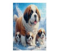 Bernese Mountain Dog Puzzle 300 Pezzi Per Amici E Famiglia in Serata Cute Dog Pet Rompicapo Sfida Creativa Giochi Da Tavolo Relax E Intelligenza Regalo Natale 300 PCS