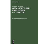 Bernhard Ten Brink Bis Zur Reformation (Copertina rigida)