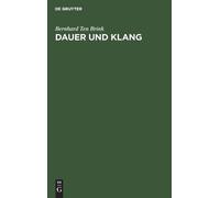 Bernhard Ten Brink Dauer Und Klang (Copertina rigida)