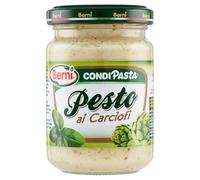 Berni Condipasta Pesto ai Carciofi Conserva Condimento per Primi Piatti Tartine e Torte Salate - 3 Vasetti da 135g