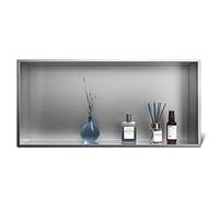 Bernkot Nicchia a Parete Nicchia Doccia Mensola Bagno 60x30 cm Acciaio Inox, Satinata