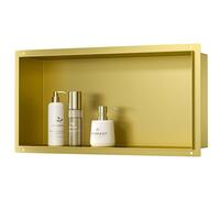 Bernkot Nicchia da parete in acciaio inox 304, 60 x 30 x 10 cm, nessuna piastrella necessaria, montaggio a incasso