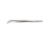 Bernstein 5-107-6 - Pinzette di precisione per meccanici, diritte con punta piegata, nichelate, 150 mm