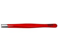 Bernstein 5-117-1 - Pinzette di precisione per meccanici, con punte diritte, fini e arrotondate con rivestimento antiallergico, 145 mm