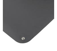 Bernstein 9-360-0 ESD - Tappetino antistatico per messa a terra, 90 x 61 cm, 2 x 10 mm, con bottone automatico, tappetino antistatico professionale per protezione ESD, colore: Nero