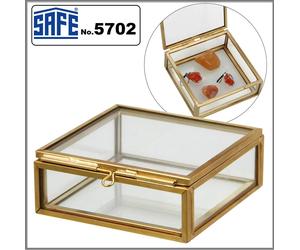 Bernstein-Glasvitrinen Ottone 1 Volte Safe 5702 Vaasa Kleinvitrinen 80x80x30mm