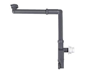 BERNSTEIN® Sifone salvaspazio 2050 in plastica - 1 1/4 di Inch, grigio scuro, compatto e regolabile con scarico dispositivo antiodore - sifone per lavabo - tubo da bagno per lavandini
