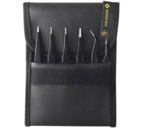 Bernstein Tools for Electronics 5-060 Kit pinzette SMD 6 parti Molto acuminate