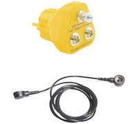 Bernstein Tools for Electronics 9-343-A Cavo di messa a terra ESD Giallo, Nero