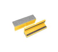 Bernstein Tools for Electronics Morsa Ganasce di protezione magnetica in plastica gialla con rivestimento in feltro e superficie profilata, 125 mm
