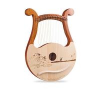 BERO Arpa a 19 corde per principianti Arpa portatile a 19 toni Arpa piccola Arpa a 19 corde lilla Strumento musicale Khonghou-B