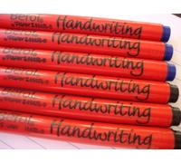 Berol Handwriting, penne, 6 pezzi misti (3 blu + 3 nere)