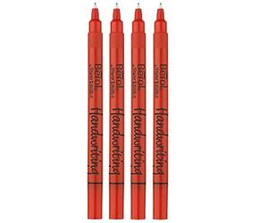 Berol Lot de 4 stylos Encre Bleu foncé)