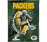 BERONAGE NFL Green Bay Packers - Coperta 150 x 200 cm, 100% poliestere, morbida e soffice, ideale come regalo