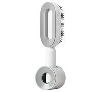 BEROZA Spazzola per Capelli Autopulente, Spazzola di Massaggio 3D del Cuscino d'Aria, Spazzola di Arricciamento Statica Anti Groviglio, Spazzola Avanzata di Un Tocco (White?1 Set?)