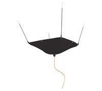 BERPET Deviatore a goccia per tetto a soffitto, resistente, kit deviatore pioggia per tetto con drenaggio, nero, 15,2 x 1,5 m