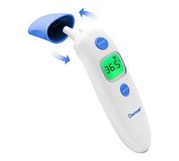 Berrcom Termometro Fronte e Orecchio Termometro Febbre Termometro Infrarossi Neonato Senza Contatto Termometro Digitale con Lettura Istantanea, Allarme Febbre