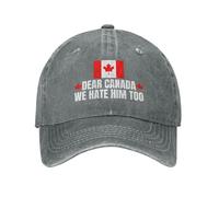 Berretti da Baseball Caro Canada, Anche Noi Odiamo Moda Denim Snapback cap Vintage Distressed Baseball Caps per attività Esterno Escursionismo