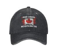 Berretti da Baseball Caro Canada, Anche Noi Odiamo Sun-Proof Denim Snapback cap Non Soffocante Trucker cap per Viaggio Pesca Quattro Stagioni