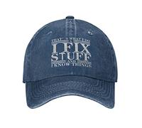 Berretti da Baseball Questo È ciò Che Faccio, Aggiusto Le Cose E So Le Cose Non Soffocante Denim Cappello Vintage Distressed Trucker cap per Sport Escursionismo attività