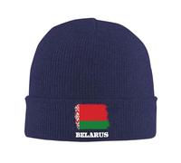 Berretti in Maglia Belorussians Belarus Flag Slouch Caldo Cappello Comodo Berretto Beanie per Adulto Sci All'Aperto