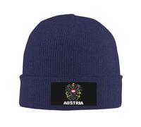 Berretti in Maglia Coat of Arms of Austria Flag Austrian Emblem Unisex Cappello Lavorato Slouch Berretto Beanie per Adulto All'Aperto Bici