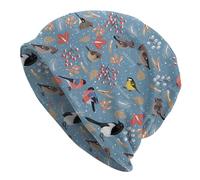Berretti in Maglia Colorful Various Birds Berretto Slouchy da Uomo Invernale Assorbe Sudore Bici Cappello, per Spiaggia, Sport, Sciare, 56-62cm
