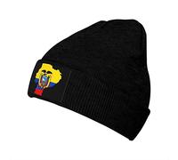 Berretti in Maglia Flag Map of Ecuador Beanie Cappelli Morbido Cappello A Cuffia Unisex Traspirante Cuffia da Notte, per Escursionismo, Spiaggia, 56-62cm