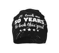 Berretti in Maglia It Took Me 50 Years To Look This Good Berretto da Uomo Assorbe Sudore Elastico Bici Cappello, per Donna, Ciclismo, Dormire, 56-62cm