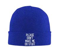 Berretti in Maglia Please Don't Make Me Do Stuff Elasticizzato Caldo Cappello Antivento Cuffia da Notte per Donna Adulto All'aperto