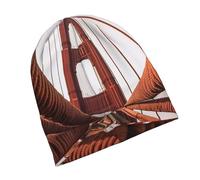 Berretti in Maglia Ropes On The Golden Gate Bridge Cappello Invernale Confortevole Leggero Berretto A Maglia per Uomini Ciclismo Sci