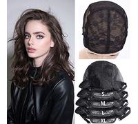 Berretti regolabili per parrucca, taglia S/L/XL, con base nera, strumenti per parrucca, parrucca, parrucca, parrucca, berretto per realizzare una parruccaXL