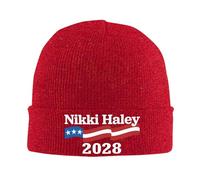 Berretto A Maglia Nikki Haley 2028 for President Black Termica Inverno Cappelli Unisex Berretto in Maglia per Corsa Ciclismo Donna