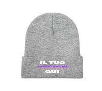 Berretto a Maglia Personalizzata per Uomo e Donna - Cappello Invernale Personalizzate Il Tuo con Foto Testo Nome/Logo - Crea Il Tuo Cappello Caldo Unico - Regalo Unisex