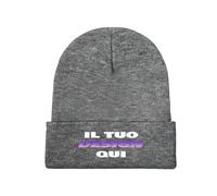 Berretto a Maglia Personalizzata per Uomo e Donna - Cappello Invernale Personalizzate Il Tuo con Foto Testo Nome/Logo - Crea Il Tuo Cappello Caldo Unico - Regalo Unisex