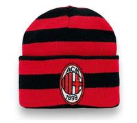 Berretto AC Milan Ufficiale a righe Rosso/Nero - Stemma ACM 1899 - 2023001