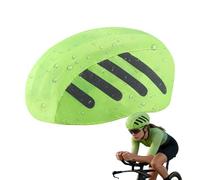 Berretto antipioggia per casco da bicicletta | Protezione per la testa antivento - Con strisce riflettenti impermeabile casco bicicletta copertura antipioggia per casco da bicicletta, per sport