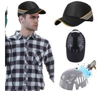 Berretto antiurto|Cappello rigido da baseball, Bump di sicurezza anticollisione, elmetto regolabile, casco di sicurezza traspirante per lavoro, fabbrica, protezione della testa in officina