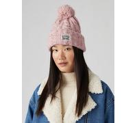 Berretto Backpatch con pompon Rosa / Light Pink levi > accessories > women
