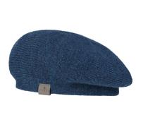 Berretto Basco a Maglia con Mohair Uni by Lierys blu One Size