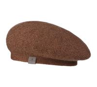 Berretto Basco a Maglia con Mohair Uni by Lierys marrone One Size