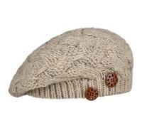 Berretto Basco a Maglia Jil con Bottoni by Lierys beige One Size