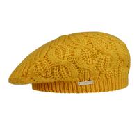Berretto Basco a Maglia Uni by Seeberger giallo One Size
