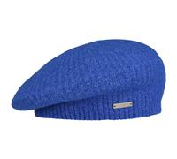 Berretto Basco a Maglia Valarena by Seeberger blu Savoia One Size