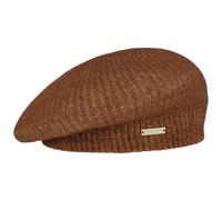 Berretto Basco a Maglia Valarena by Seeberger marrone One Size