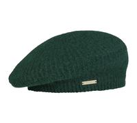 Berretto Basco a Maglia Valarena by Seeberger verde scuro One Size