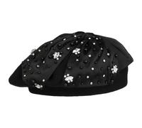 Berretto Basco da Donna con Strass by Lierys nero One Size